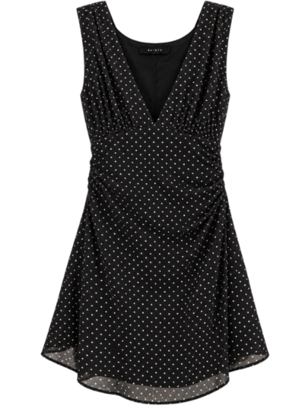 Black & White Polka Dot Mini Dress
